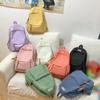 Student School Bags Casual Nylon Large Capacity Bookbags Traveling Solid Color Nylon Knapsack Unisex College Girls' Backpack
