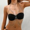 Металлическая цепочка на талию для бикини, сексуальная цепочка на грудь, модный бюстгальтер, украшения для тела, аксессуары для костюма