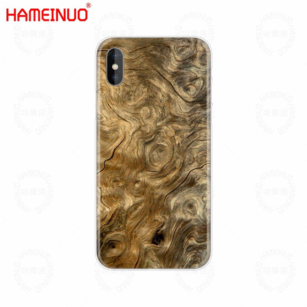 Чехол для мобильного телефона HAMEINUO с текстурой дерева, чехол для iPhone X 8 7 6 4 4S 5 5S SE 5c 6s plus