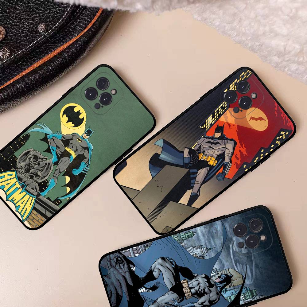 Чехол для телефона W-Batmans-r для iPhone 17 16 15 14 13 12 Mini 11 Pro Plus Мягкий силиконовый чехол