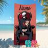 Customizable personalized beach towels Jujutsu Kaisen themed designs.Suitable for the beach, yoga, sports;ideal as beach accessories