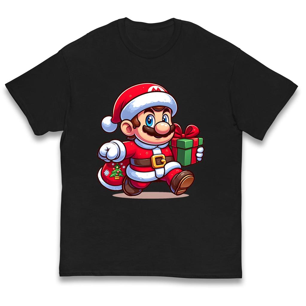 Super Mario Christmas Kids T Shirt