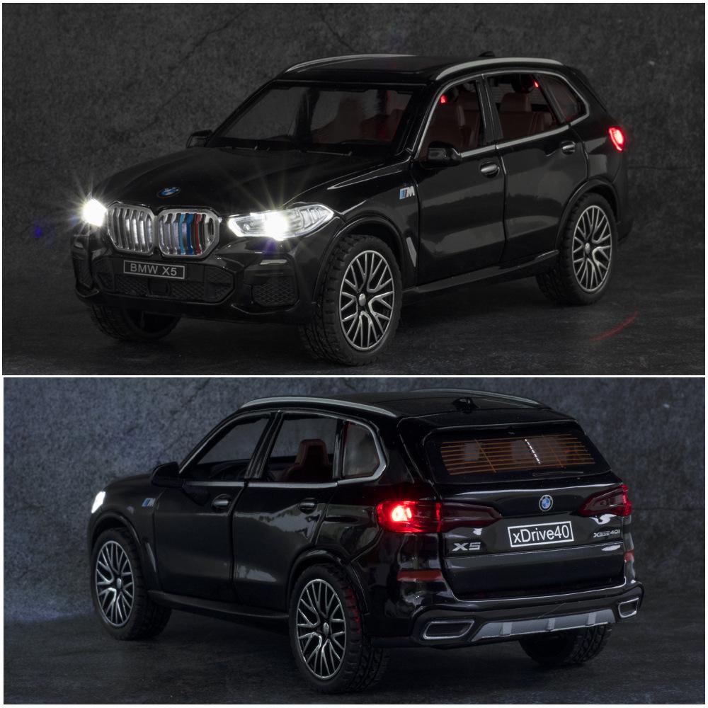 1:32 Совместимость с моделью внедорожника BMW X5, игрушечный автомобиль из цинкового сплава, игрушечный автомобиль со звуком и светом для детей, подарок для мальчиков и девочек