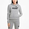 Puma Essentials Logo Hoodie Женские толстовки с капюшоном Серый 586791-04