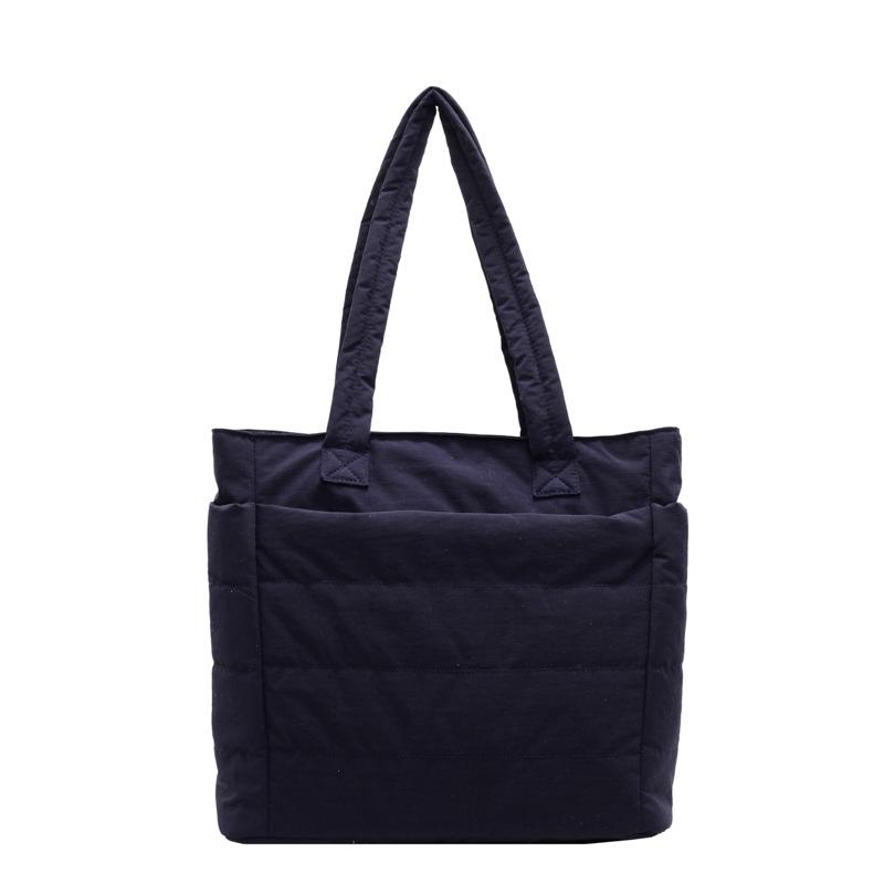 Сумка-тоут женская, большая вместительная сумка для поездок на работу, легкая сумка из нейлоновой ткани, сумка через плечо, студенческая дорожная сумка