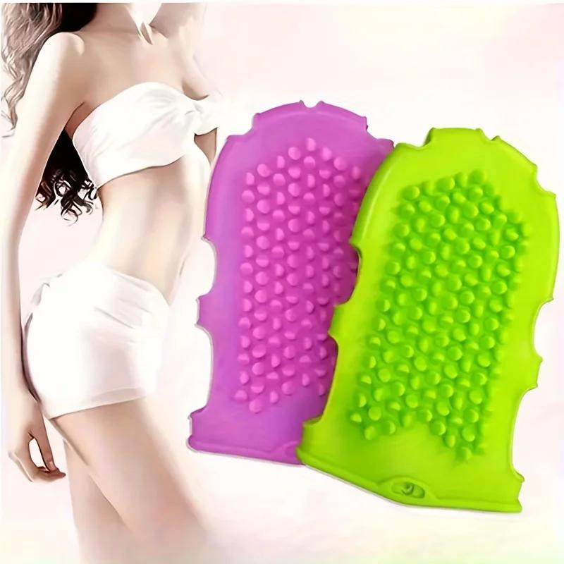 Body Exfoliating Massage Glove Bath Towel Silicone Bath Brush Skin Clean Silicone Bath Brushes Shower Gloves Scrub Remover