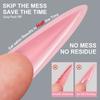 256Pcs/Box DIY Nail Sandwich Dual Form Transparent Tips Nail Extension Form New Nail Tips