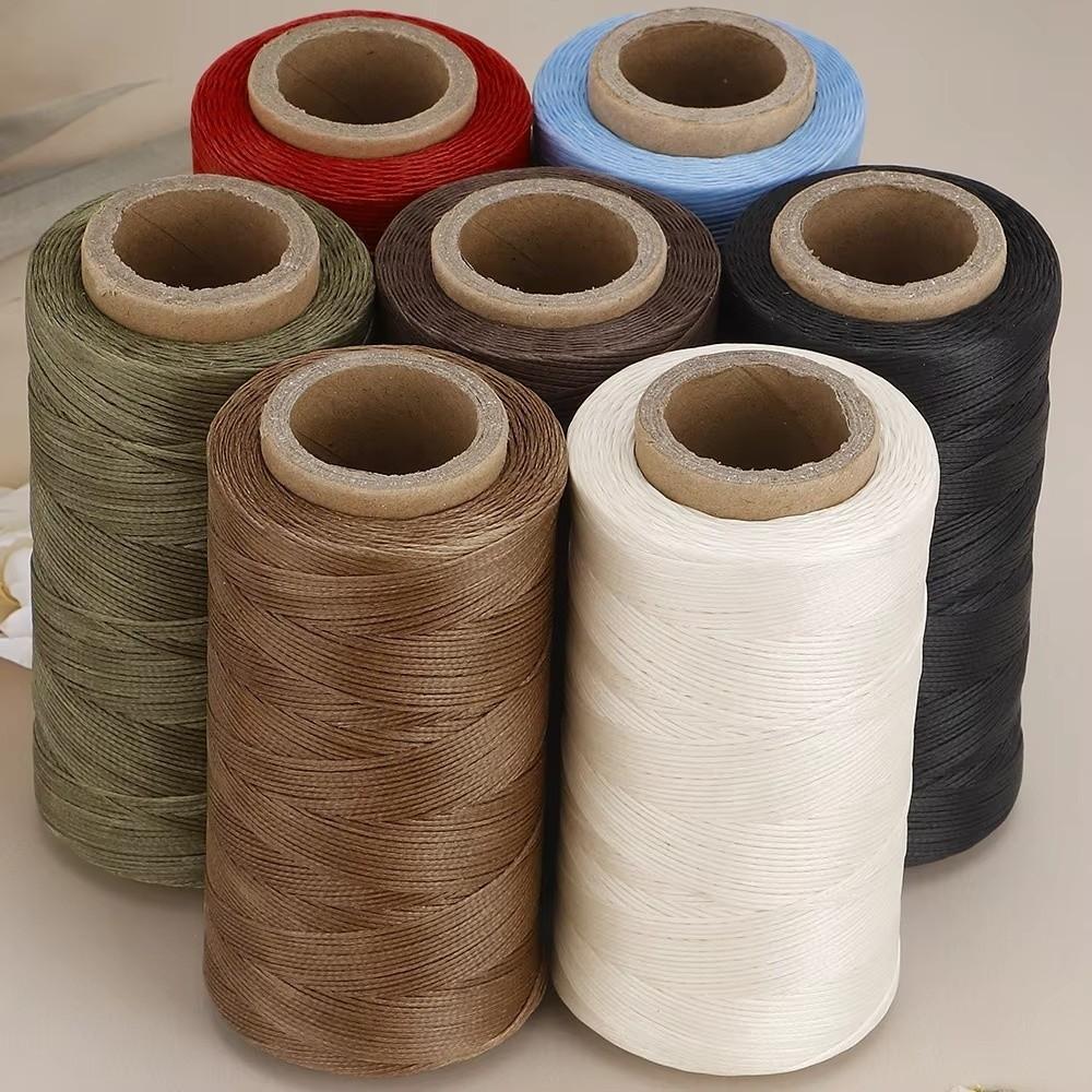 Arts Craft Wax Cotton Cord String 0.8MM Hand Stitching Thread Waxed Thread Cord Leather Repair