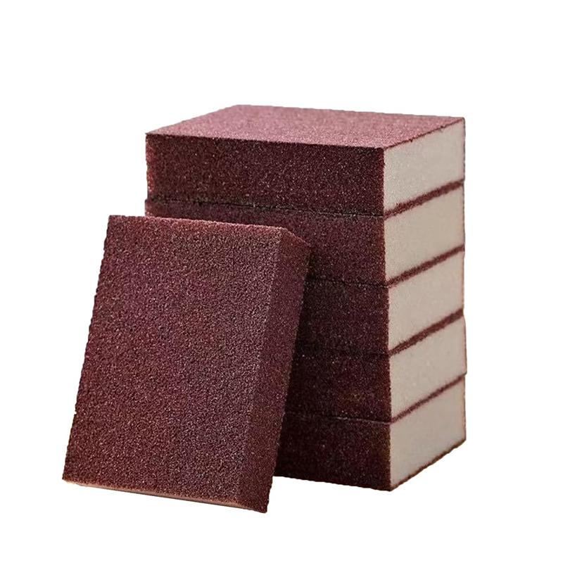 6Pcs Magic Carborundum Sponges Nano Magic Emery Cleaning Sponge Rust Sponge for Pots and Pans Kitchen Sanding Sponge Block
