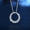 Korean Version Ins Wind Diamond-set Simple Halo Pendant Fashion Short Collarbone Chain Necklace Women