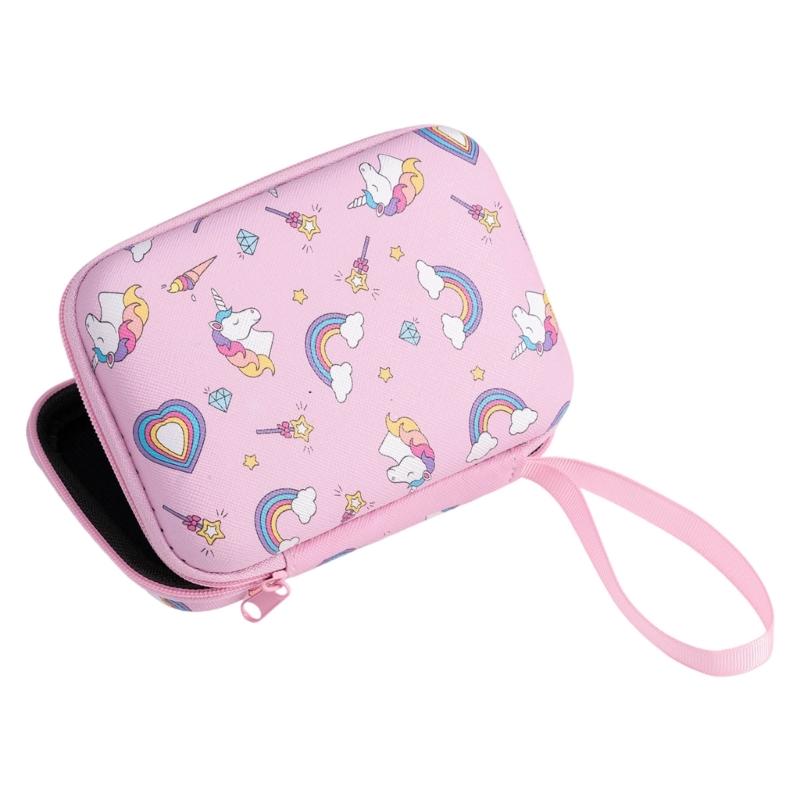 Multicolored Cartoon Shockproof Storage Case Waterproof EVA Materials Compact For Camera Gear School Supplies