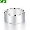 New Trendy 8mm Wide Stainless Steel Rings For Women Wedding Rings Men Jewelry High Polished Silver Color
