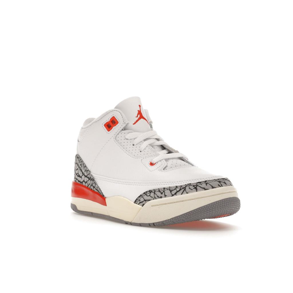 Jordan 3 Ретро TD Бело-оранжевые Детские Кроссовки FQ9174-121