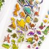 10 Sheets/Set 3D Dinosaur Stickers Toys Home Wall Decor Cartoon Sticker Scrapbooking  Notebook Diary Label