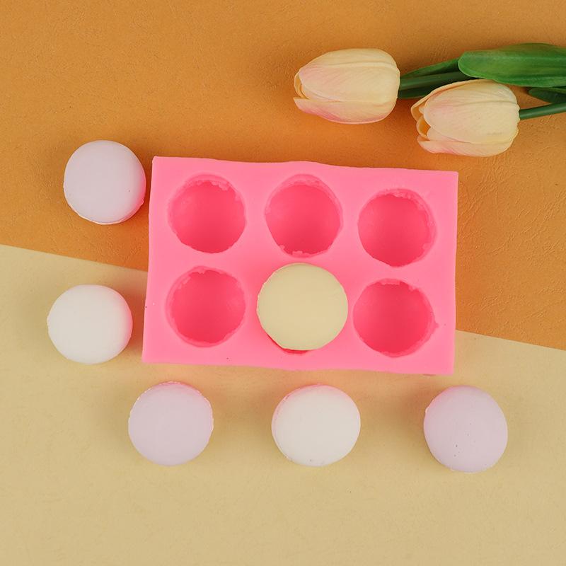 6 отверстий 3D Macaron силиконовые формы для торта шоколадный десерт мыло формы кухонные инструменты для выпечки украшения торта форма из полимерной глины
