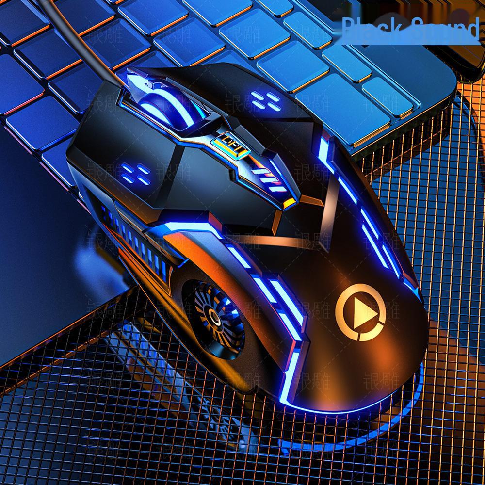 Проводная бесшумная игровая мышь Silver G5 с подсветкой — механическая конструкция для киберспорта и компьютерных аксессуаров