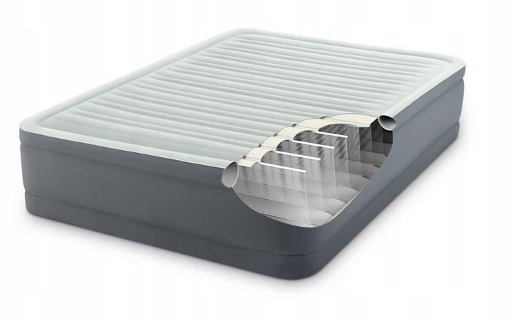 Intex Air Bed Premaire Queen 203 x 152 x 46 Mattress with Built-in Compressor #64906