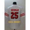 Mens Retro White Embroidered Football Jersey 10 Garoppolo 85 Kittle NFL Style Team Sport Uniform