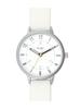 [Follow] Watch FLAT Simple Rubber Belt Watch Y00421S-1 WH Women's White