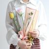 Valentine's Day Transparent Waterproof Flower Bag for Single Bouquet