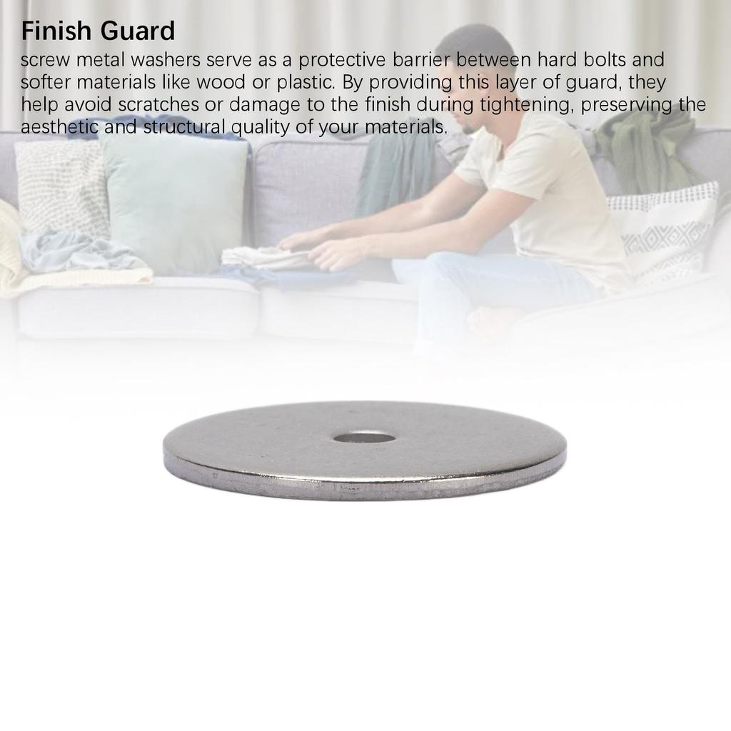 200PCS Flat Spacer Washer Multifunctional Stainless Steel M3 Screw Metal Washers for Wood Plastic