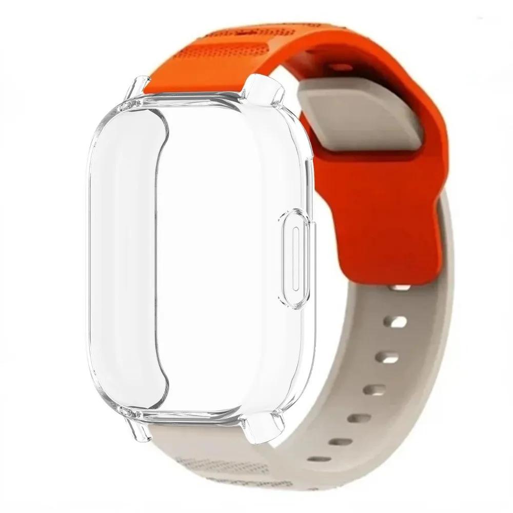 Дышащий силиконовый ремешок+ТПУ защитная пленка для экрана для Redmi Watch 5 Active Band Мягкий чехол для Redmi Watch 5 Lite Спортивный ремешок Correa