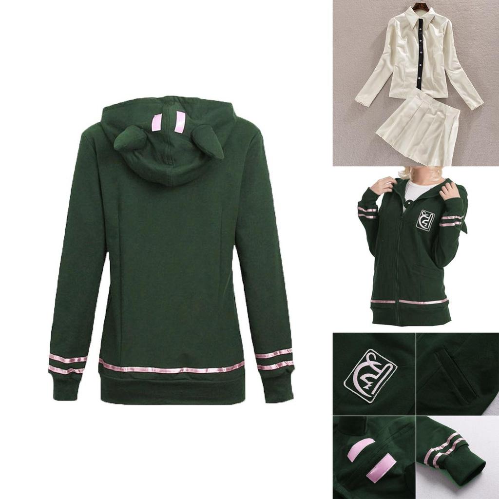 Косплей-костюм Худи Чиаки Нанами из Danganronpa с мягким высококачественным материалом