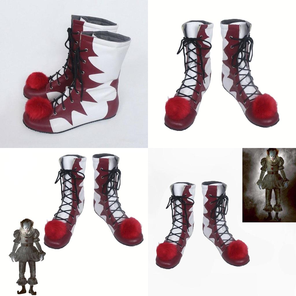 Authentic Joker Pennywise Cosplay It Horror Clown Killer Carnival Shoes Halloween Costume