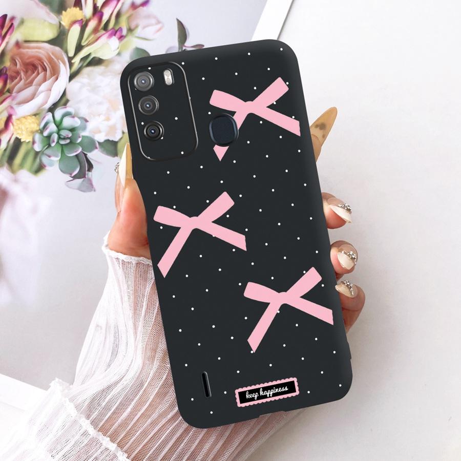 Case for Itel Vision 1 Pro Matte Soft Silicone Black butterfly Shockproof Phone Bags For ItelS16 S 16 Vision1pro Back Covers