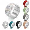 Ring Fashion Stainless Steel Ring with Diamonds Women's Joint Ring Full Diamond Ring Jewelry ARI