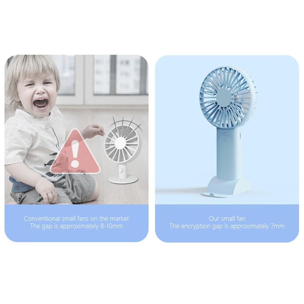 Mini Handheld Fan, USB Rechargeable & Battery Operated, Portable Pocket Fan for Outdoor/Travel – Compatible with USB-C Chargers