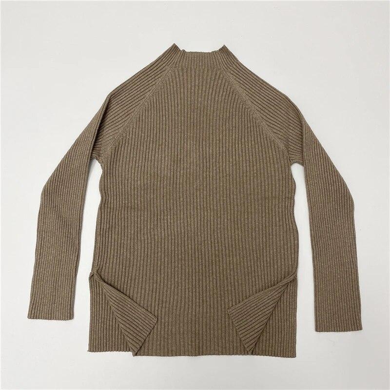 Осень-зима, женские комплекты из 2 предметов, вязаный спортивный костюм, свитер с круглым вырезом и широкие спортивные штаны, пуловеры, костюмы