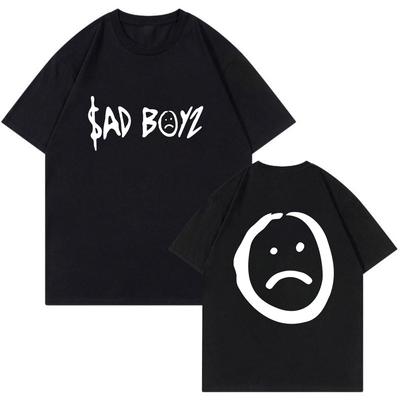 Футболка Junior H Sad Boyz Мерч Мирового тура Свитшот с круглым вырезом Короткий рукав Уличная одежда Унисекс Женская футболка Хип-хоп одежда