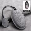 Leather Car Key Cover Case for Infiniti Q50L QX50 QX60 QX55 Q70 Q70L Q30 QX30 QX70 ESQ XQ80 XQ60 Q60S Car Key Rope Keyring