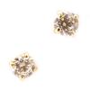 Les Trésors De Lily [L5006] - White Gold 'Essentiel' Gold Plated Earrings - 4 Mm