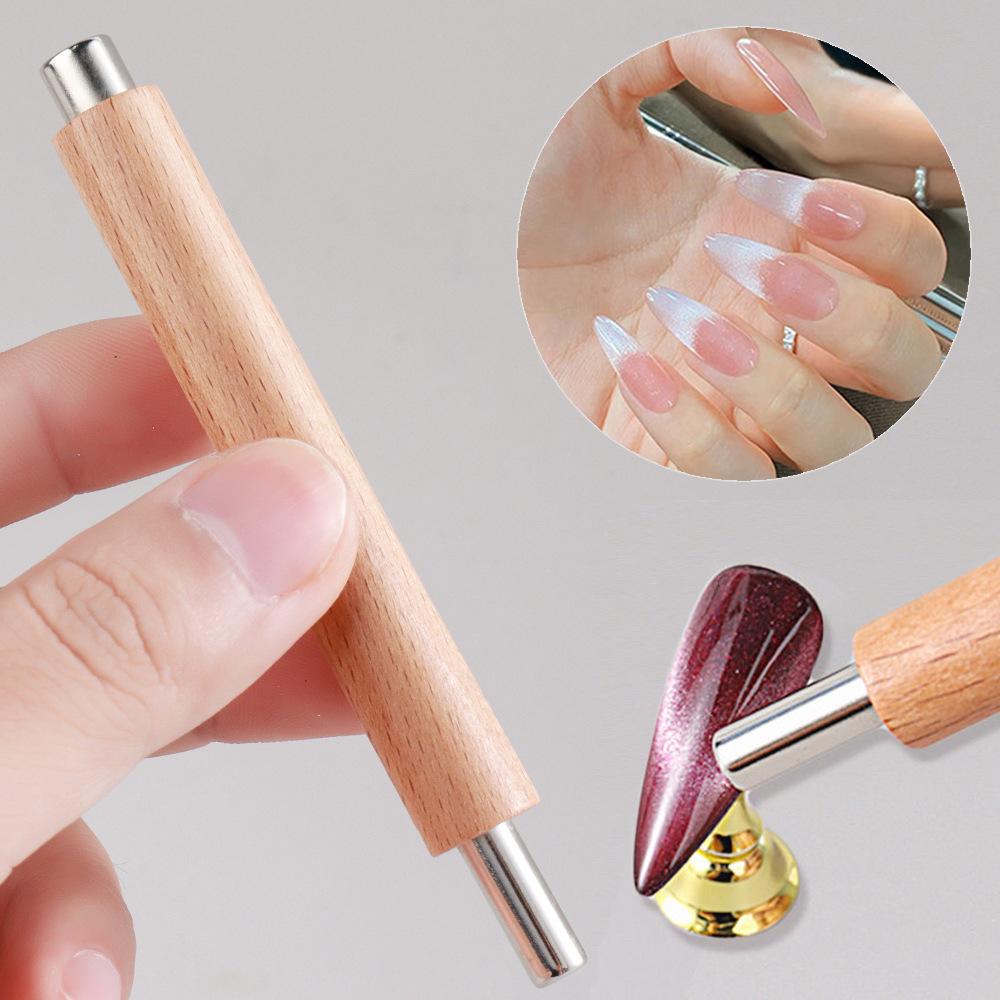 Nail Art Cat'S Eye Nail Polish Glue Small Wand Anti-Drop Magnet Strong French Glass Bead Magnet