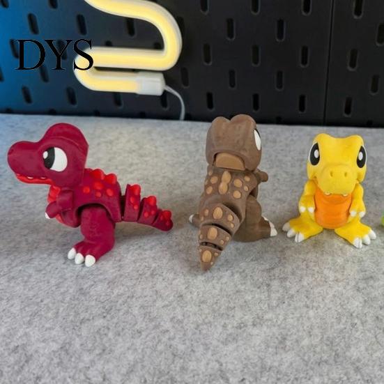 Гибкие шарнирные фигурки 3D-печатные подвижные милые Т?Динозавр Рекс Игрушка-антистресс, Суставная Начинка для Чулок для Мальчиков Фигурка, Кусается?Палец
