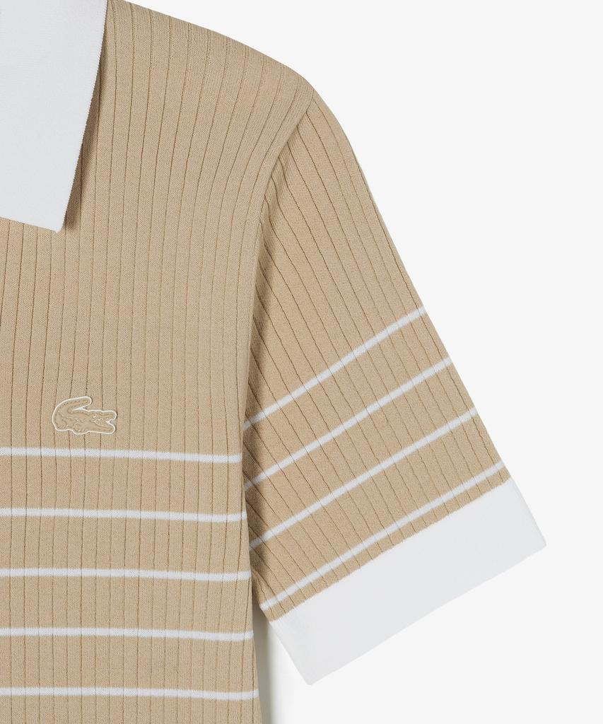 LACOSTE Women'S Textured Striped Polo Sweater Af230E-56G 02S