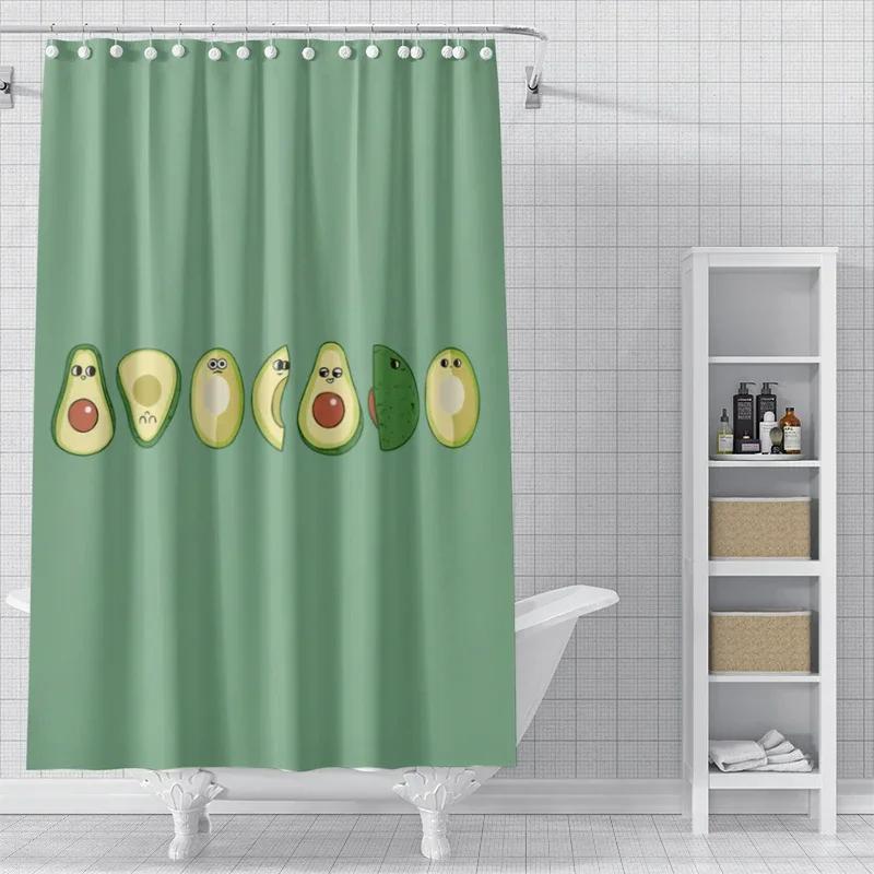 Rideaux De Douche Pour Salle De Bain, Tissu Impermable, Style Nordique Moderne, 180X200, 240X180, Chien Mignon Drôle, Kawaii
