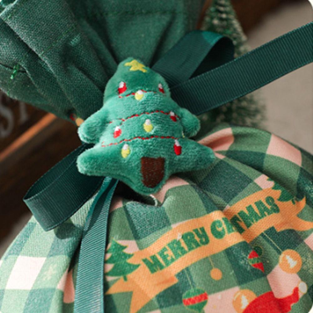 Cartoon Christmas Handbag Santa Claus Xmas Eve Packaging Bag Portable Christmas Gift Box  Birthday