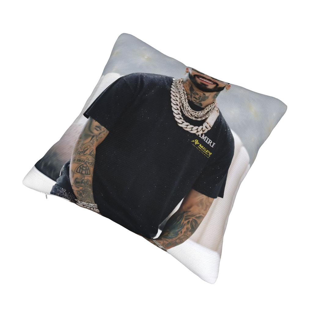 Anuel AA Rapper Singer Pillow Covers Merchandise Soft Cushion Cover Decoration Pillow Case Cover Sofa Multi Size