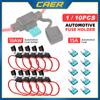 1/10pcs Car Inline Fuse Holder 18AWG Wiring Harness 15AMP Mini Blade Adapter for 12V Wire Cutoff Switch Socket Damp Proof Splash