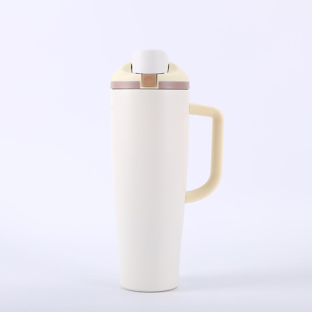 40oz Tumbler with Handle 304 Stainless Steel Vacuum Insulated Cup Portable Outdoor Sports Travel Thermal Mug
