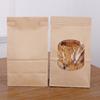 Pack of 50 Bakery Bags Household Supplies Coffee Beans Exquisite Craftsmanship Window Sealing Pack Kraft Paper Bag Cookie Packs