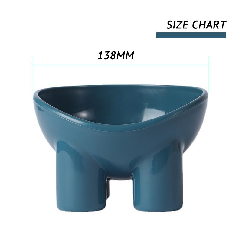 Ergonomic Pet Bowl with High Foot Design for Small Dogs and Cats