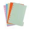 5 pieces of power tabett paper planner notebook divider index page with 6 holes