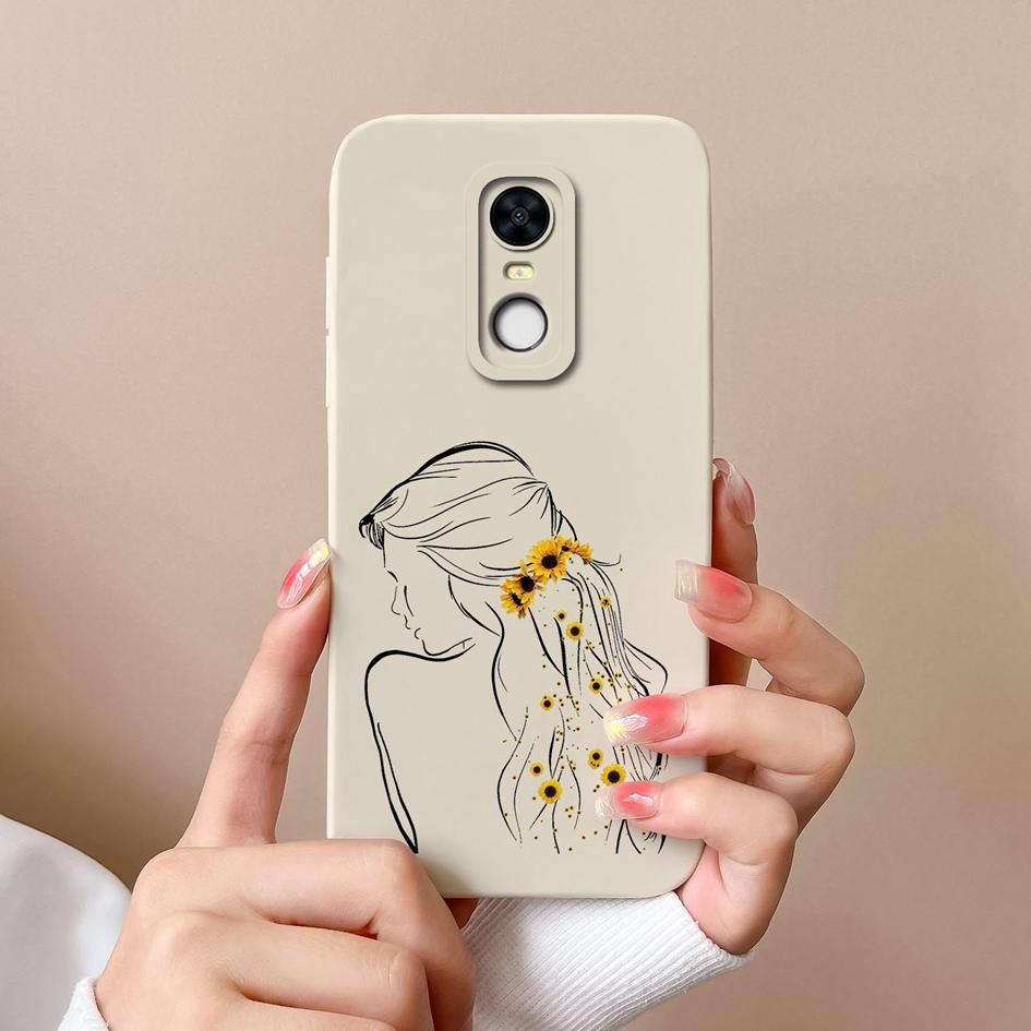 Для Redmi Note 10 10S 10T 5 7 7S 8 9 9S 9T K80 Pro Max Plus чехлы для телефонов элегантные женские узоры жидкие силиконовые защитные чехлы для камеры для Redmi Shell