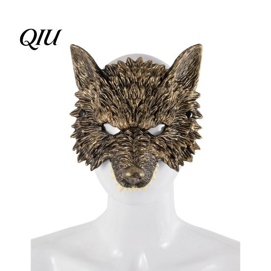 Werewolf Mask For Party 3D Wolf Head Mask, High Elastic Lightweight Comfortable Costume with Adjustable Strap for Halloween Cosplay Photo Props