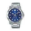 Casio Standard Men's MTP-VD300D-2E Watch Cheap Casio Analog Date Navy Silver