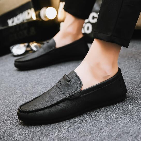 Весенние новые мужские туфли-бини, ленивые, дышащие, повседневные туфли для вождения, мужские мокасины с мягкой подошвой H933